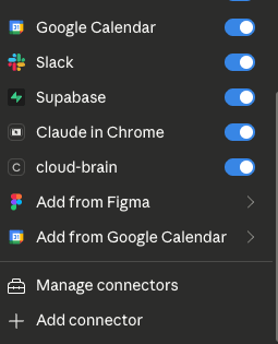 Cloud Brain MCP connector configuration